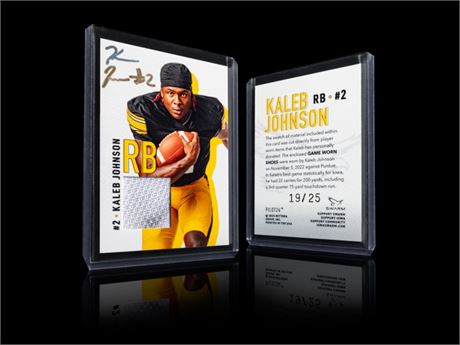 (#19/25) 2023 Iowa Swarm Kaleb Johnson Relic Card