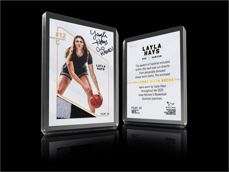 2025 Layla Hays Relic Card (#9/10)