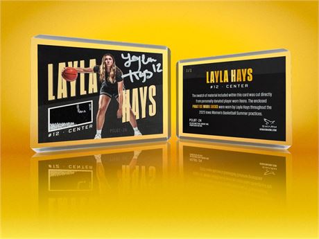 2025 Layla Hays Relic Card (#1/1)