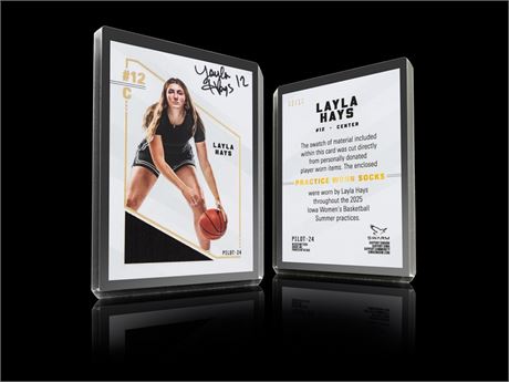 2025 Layla Hays Relic Card (#2/10)