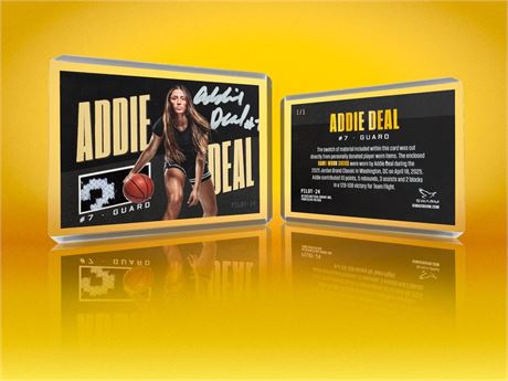 2025 Addie Deal Relic Card (#1/1)