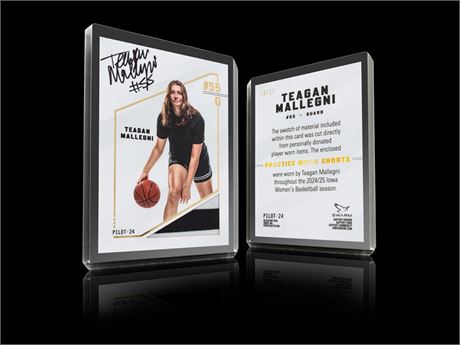 2025 Teagan Mallegni Relic Card (#6/10)