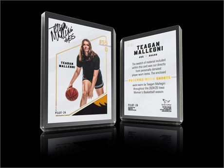 2025 Teagan Mallegni Relic Card (#2/10)